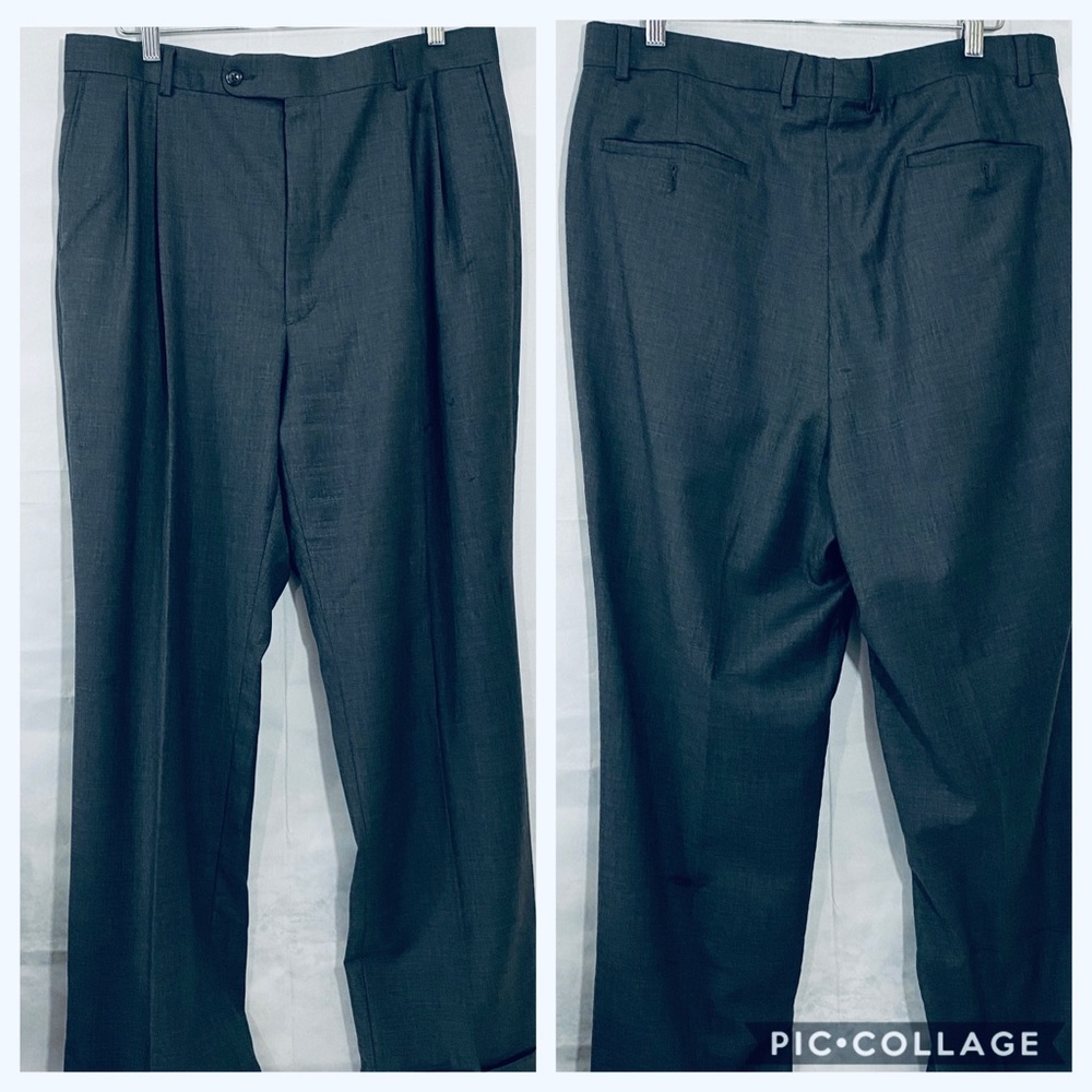 Ultimo Uomo Mens Charcoal Gray‎ Wool Cashmere Pleated Dress Pants 38REG Canada